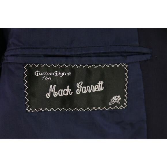 Mario Bosco by Adrian Jules Navy Blue w/ Gold Metal Buttons 3B Blazer Jacket 44R - Picture 9 of 9